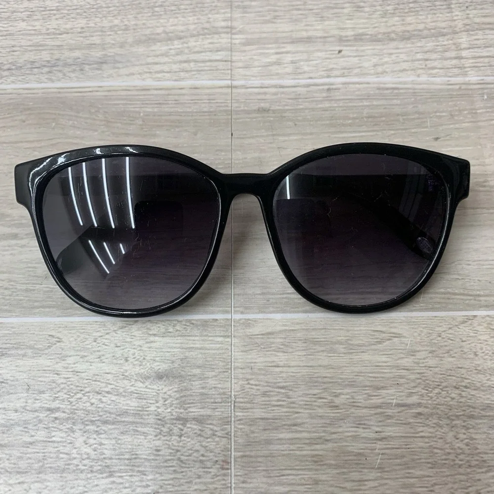 Vintage Fossil Sunglasses Black Silver Frame Retro Y2K Shades Frames Only